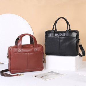 
First layer cowhide crossbody vegetable tanning cream retro briefcase bag men 2025 new genuine leather casual computer men's bag