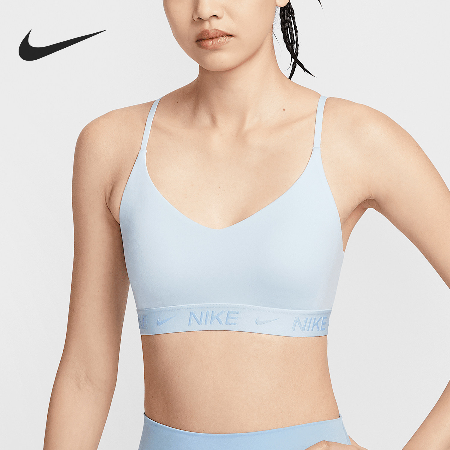 Nike, Nike подлинный новый летний женский спортивный бюстгальтер для занятий пилатесом и фитнесом FD1063-423