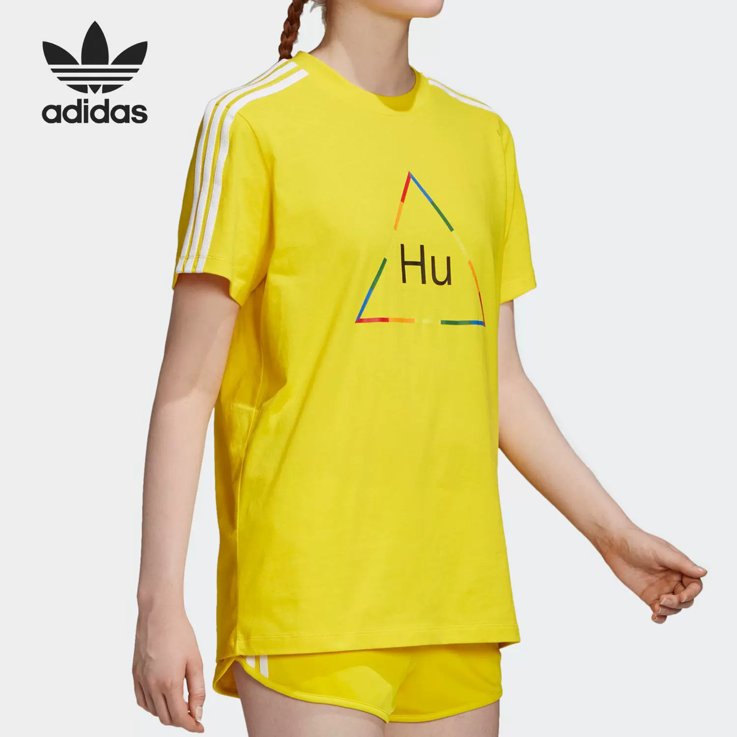 adidas/阿迪达斯正品三叶草 秋季新品女子休闲短袖t恤 fr9075