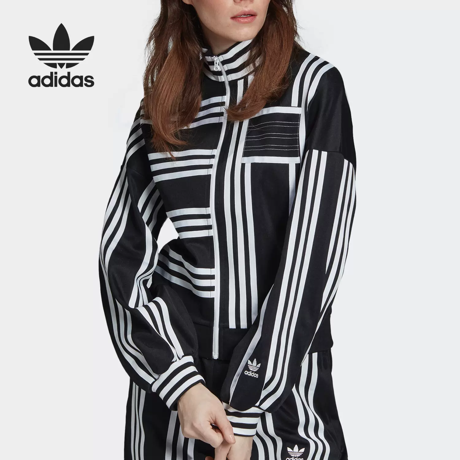 Adidas/阿迪达斯官方正品TRACKTOP 三叶草女子运动外套FJ9311-Taobao