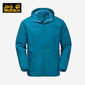 
Jack wolfskin/wolf claw outdoor sports windproof warm plus velvet men's soft shell jacket 1304001