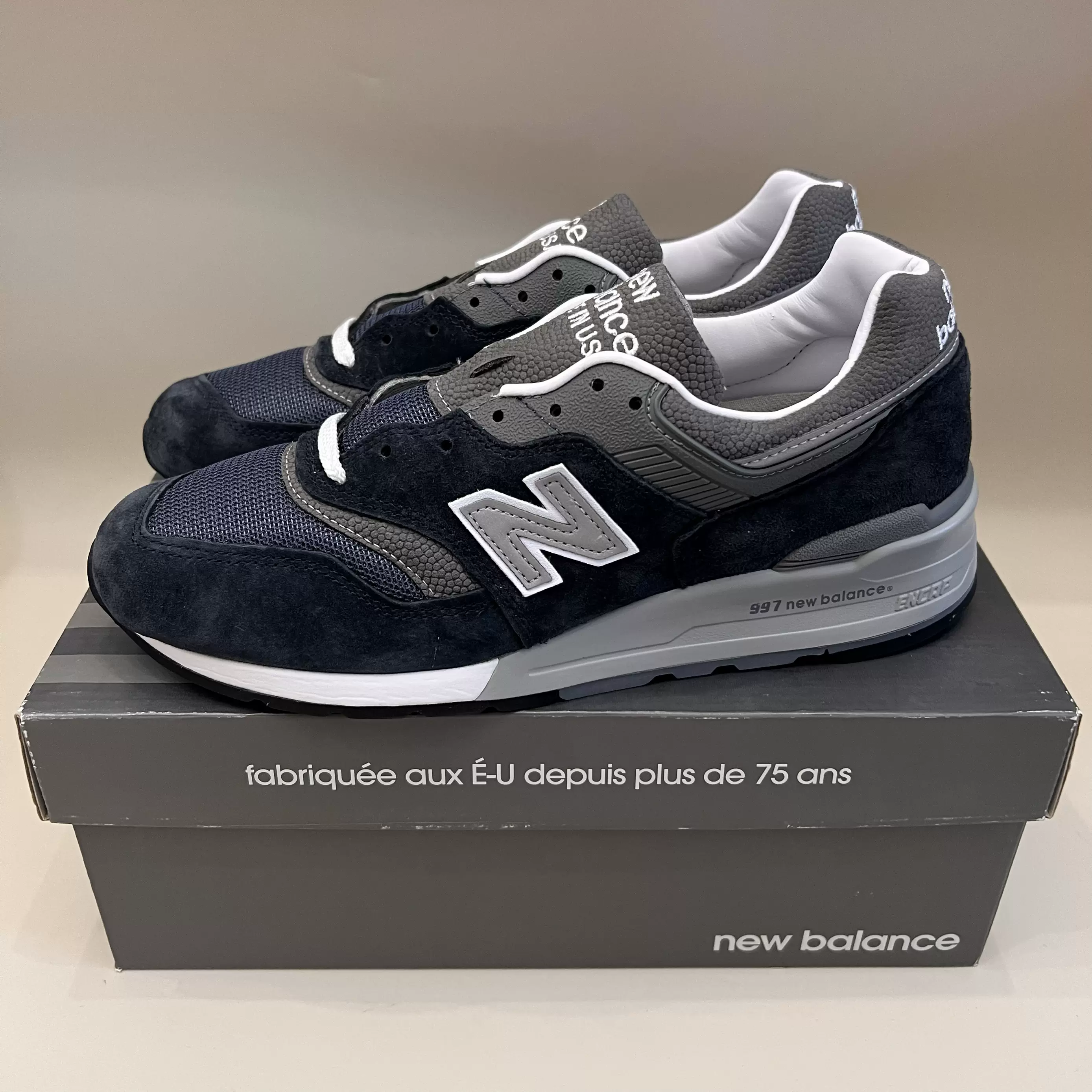 NEW BALANCE M997NV 海軍藍美產復古休閒運動慢跑跑步鞋