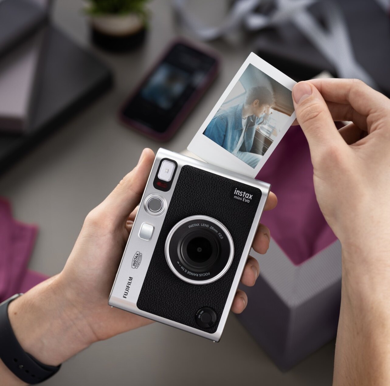 FUJI INSTAX MINI EVO 90 즉석 카메라 일회용 이미징 일본 다이렉트 메일 구매-