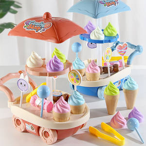Children's family ice cream cart toy small cart candy cart ice cream boys and girls ice cream dessert cart