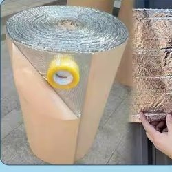 Roof Insulation Film Roof Aluminum Foil Bubble Film Color Steel Sun Room Greenhouse Blocking Sunscreen Film Waterproof Insulation Material