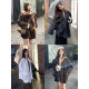 Adan Green Fruit Collar Double-Side Woolen Coat 2024 Winter Loose Temperament Versatile Short Woolen Woolen Coat Women
