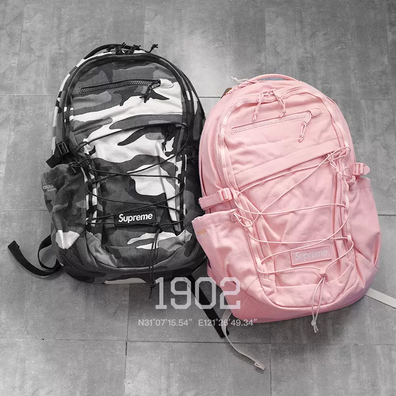 90年代　Supreme キャンバスバックパック ベージュ・迷彩 90年代 Supreme キャンバスバックパック ベージュ・迷彩