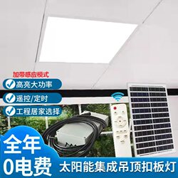 Solar-Powered Household Led Panel Light, Led Integrated Ceiling Panel Light, Engineering Aluminum Ceiling Light, Ceiling Light