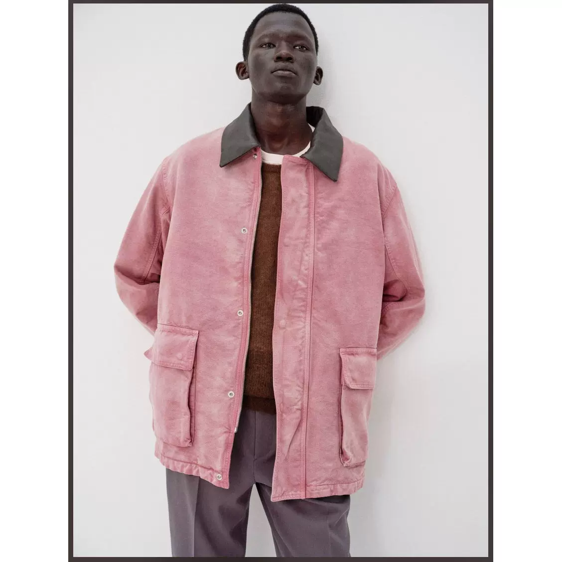 日本买手代购auralee 25AW CASHMERE MOLESKIN COAT 羊绒大衣