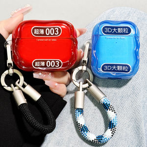 
Suitable for airpods4 protective case airpodspro3 protective case pro2 Apple Bluetooth headset box 4 fourth generation funny aipods transparent airpod silicone ipod soft shell pro3 third generation