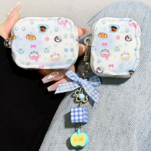 
Suitable for airpods4 protective case airpodspro3 protective case pro2 Apple Bluetooth headset box 4 fourth generation new airpod silicone ipod soft shell pro3 second and third generation cartoon cute