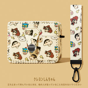 适用airpodspro3保护套airpods4保护壳pro2苹果蓝牙耳机套盒4四代airpod一体式ipod软壳pro3三代皮质蜡笔小新