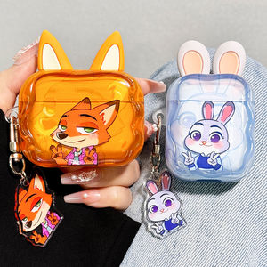 
Suitable for airpods4 protective case airpodspro3 protective case pro2 Apple Bluetooth headset case 4 fourth generation transparent Zootopia airpod silicone ipod soft shell pro3 third generation
