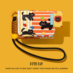 
Suitable for Baseus m3s protective case w04 protective shell mc1pro headphone shell bc1 ear clip m2spro Bluetooth e3/e8/e10/e13/bs1nc/bf1/xc/xp1i/wx5 box cute black cat