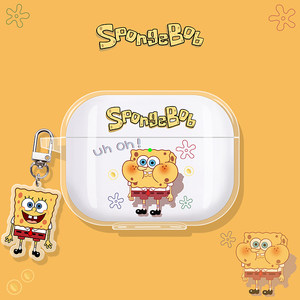 
Suitable for Baseus m3s protective case w04 headphone case mc1pro Bluetooth bc1 headphone case bs2lite protective case mp1/wm02/as01/m2s/bs1nc/bp1/e3/e10 SpongeBob SquarePants
