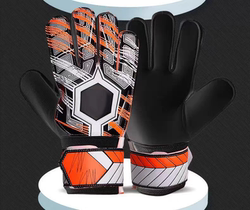 Goalkeeper Gloves Football Goalkeeper Adult Children Professional Elementary School Students Finger Protection Equipment Non-Slip Training Wear-Resistant Unisex