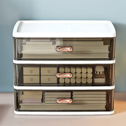 Japanese Imported Drawer-Type Desktop Storage Box Office Organizer Stationery Rack Cosmetics Storage Cabinet