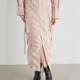 *0431 single women's R brand spring and autumn new product mid-length fashion pocket pleated skirt sweet and versatile