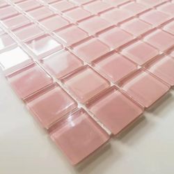 Pastel Mosaic Tiles Crystal Glass Bathroom Wall Stickers Tv Background Wall Self-Adhesive