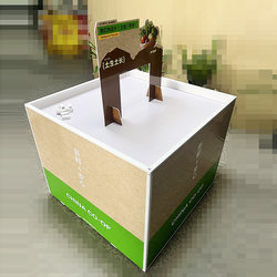 Supermarket shelf folding stack promotion table