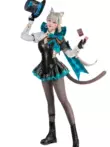 Điểm dễ thương ban đầu thần Lynette trang phục hóa trang nữ pháp sư Fontaine cos trò chơi cô gái mèo fatui cosplay genshin Genshin Impact