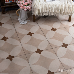 French Retro Style 300-Piece Mosaic Small Floral Tiles for Bathroom, Kitchen, Balcony, Homestay, Hotel, Restaurant, Coffee Shop