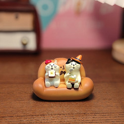 Bread Sofa Cat Cute Japanese Healing Desktop Ornament Good Stuff Graduation Decoration Birthday Stress-Relief Gift