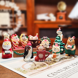 Japanese Style ins Creative Christmas Gifts Wedding Cake Cat Home Zakka Kitten Resin Crafts Ornaments