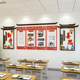 Classroom layout decoration Chinese style creative primary school inspirational slogan wall stickers class style works display cultural wall