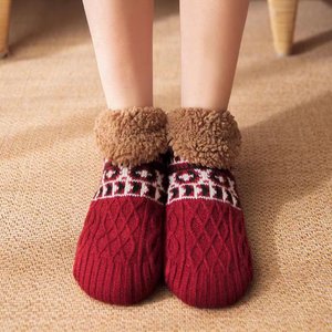 
Anti-slip floor socks in winter, thickened short-tube foot warmers for men and women, pregnant women, postpartum socks, elderly home carpet socks