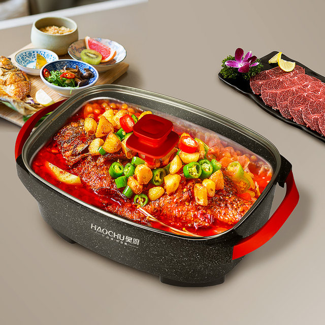 Hao Kitchen Electric Baked Fish Pot Long Founded All -in -Toman Pot ...