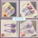 Purple children's side clip hairpin hair clip broken hair clip does not hurt hair cute little girl fruit bangs bb clip
