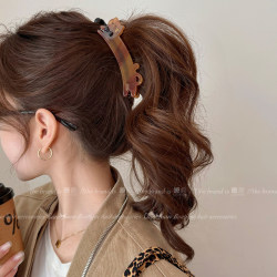 Korean France Cute Long Cat Banana Clip for Women 2026 New High-Value Popular High Ponytail Claw Clip