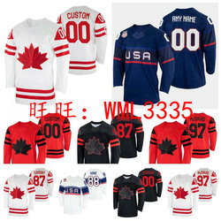 Custom Team Usa Canada Jersey Personalizzato Canada Stati Uniti Pechino Vestiti Da Hockey Su Ghiaccio