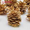 Christmas decorations dyeing christmas pine cone christmas tree diy pendant shooting props golden pine cone decoration