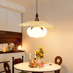 Medieval Style Restaurant Chandelier, French Retro Fabric Bedroom Lamp, Creative Design, Japanese Style Dining Room Table Lamp P271