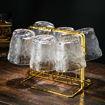 Glass Cup Tea Cup Coffee Cup Fruits Beer Cup Wine Wine Graphite Glacier Cup INS Drink Water Cup
