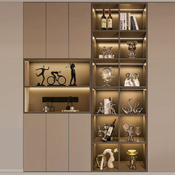 Beihanmei Light Luxury Entryway Wine Cabinet New House Decoration Ornaments Living Room Modern High-End Sideboard with a Sense of Sophistication and Uniqueness
