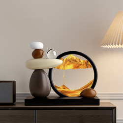 Beihanmei's Flowing Sand Painting Ornaments Are Light Luxury, High-End, and Have a Niche Feel, Suitable for Decorating Living Room Tv Cabinets and Wine Cabinets