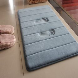Bathroom Absorbent Floor Mat, Non-Slip Foot Mat for Bathroom Entrance, Thickened Quick-Drying Mat, Bedroom Toilet Entrance Household Carpet
