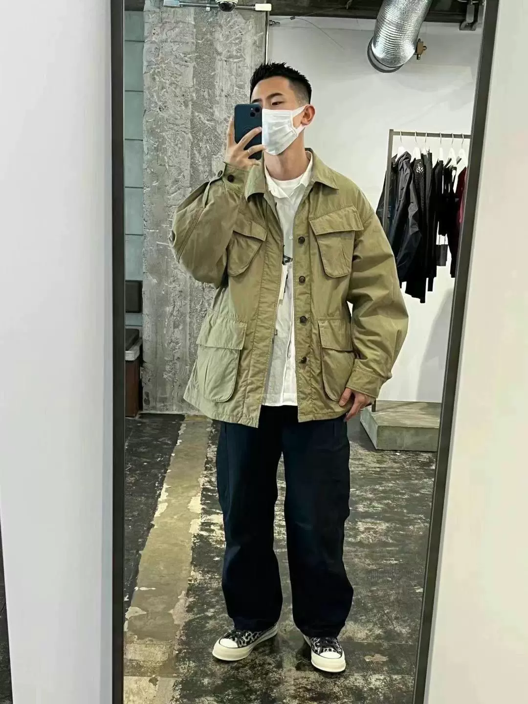 VISVIM TROPICAL COMBAT JKT 泥染做舊軍事四袋夾克23SS