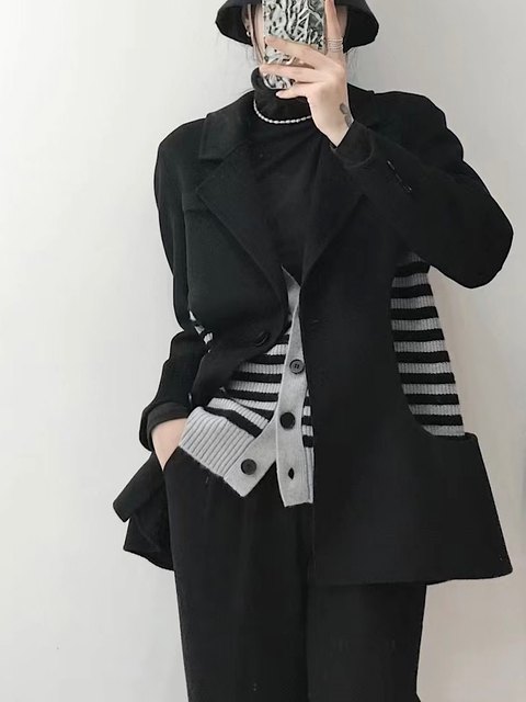 European double-sided cashmere coat 1538 fake two-piece design wool ...