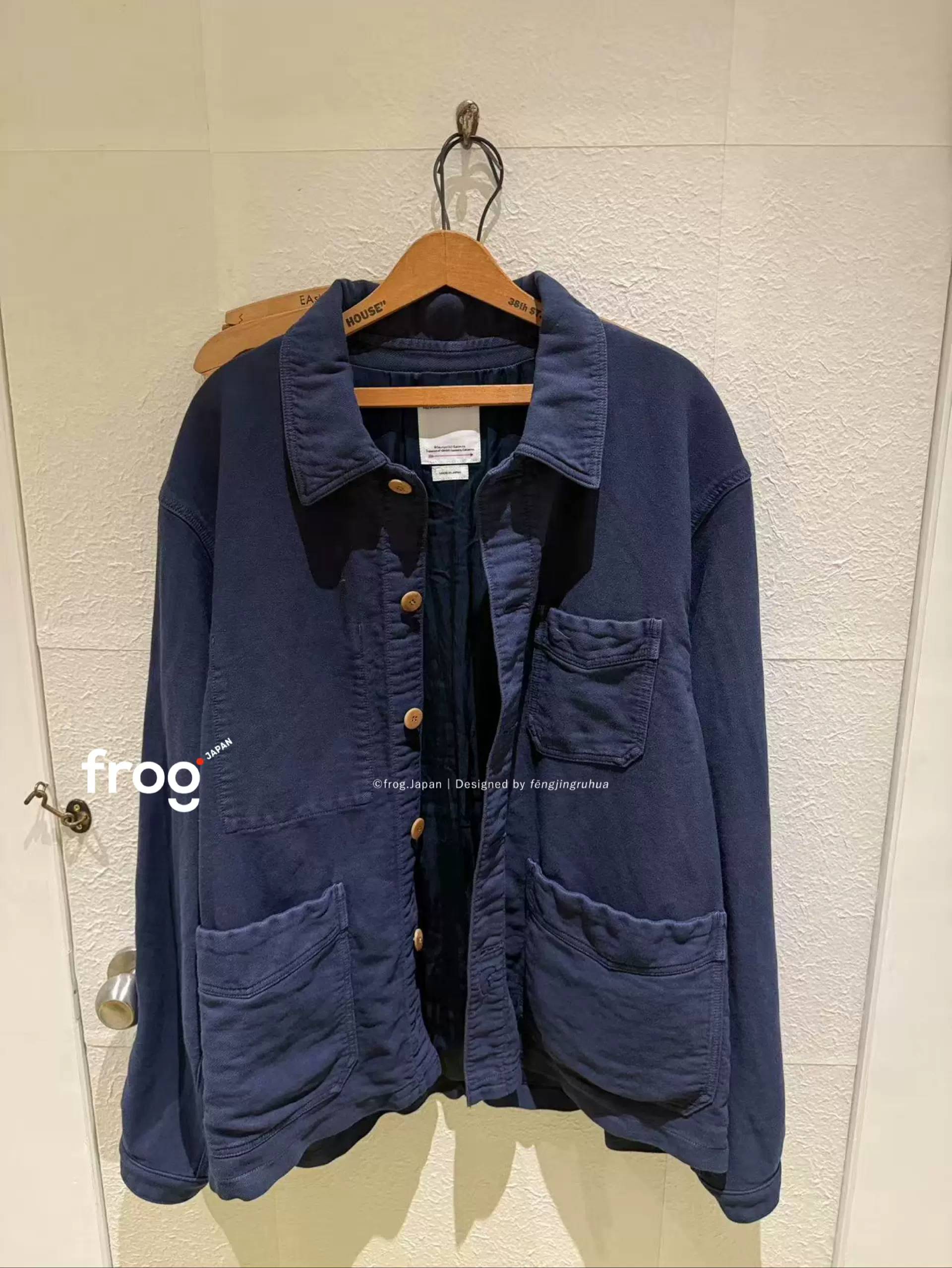 订金VISVIM TRAVAIL COVERALL MOLESKIN DMGD鼹鼠皮夹克中村25AW