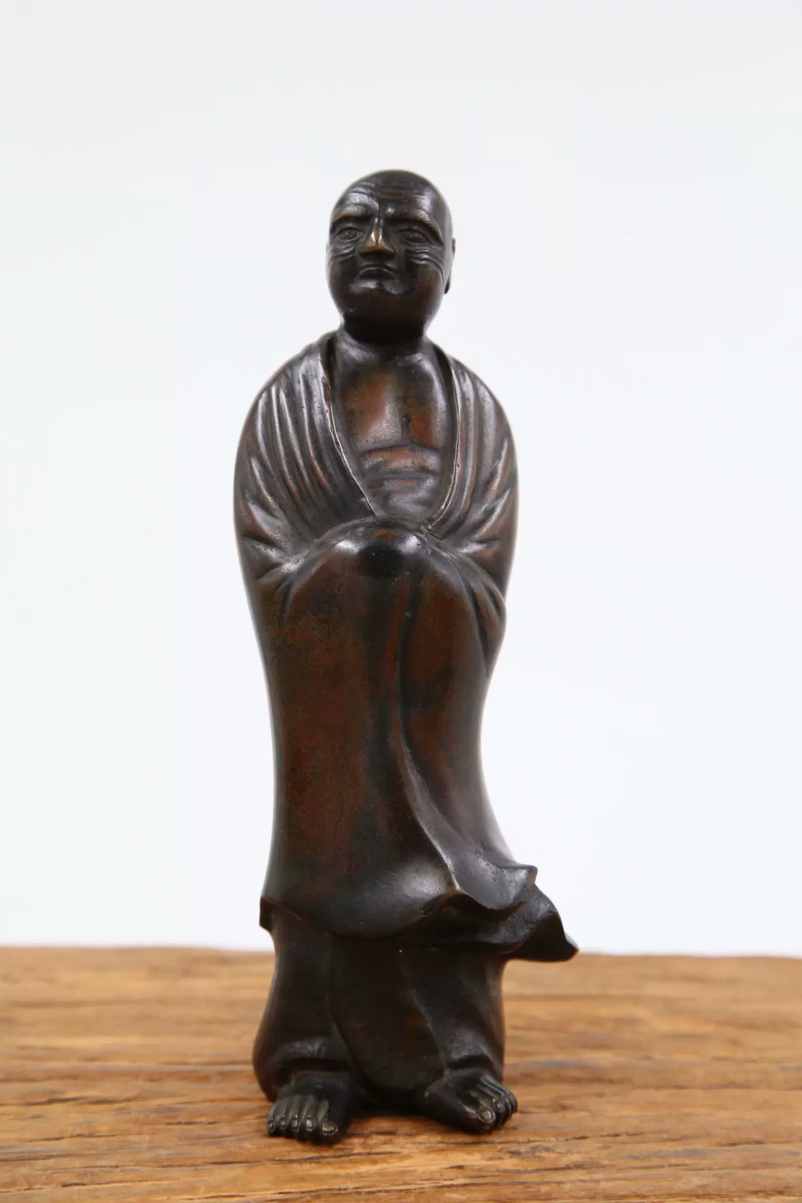 金工師路川二峯作青銅製龍置物日本銅龍置物日本頂級金工青龍像-Taobao