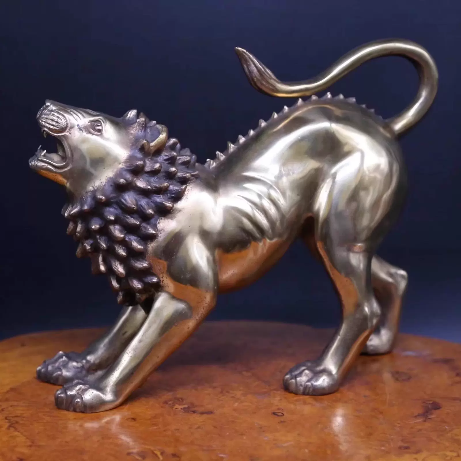 極上　置物　ライオン　獅子　　唐物　古美術品　 細密細工　骨董　アンティーク 極上 置物 ライオン 獅子 唐物 古美術品 細密細工 骨董 アンティーク