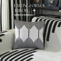 Light Luxury High-End Sofa Cushion Pillow Backrest Model Room Pillow Cushion Cover Headboard Pillow Cover Removable and Washable