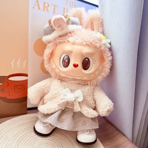 
38cm Labubu plush doll clothes replacement Labubu doll clothes MOKOKO2024 winter suit cute