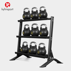 Gym Kettlebell Rack, Home Three-Tier Kettlebell Rack, Dumbbell Storage Rack, Fitness Equipment Dumbbell Placement Rack