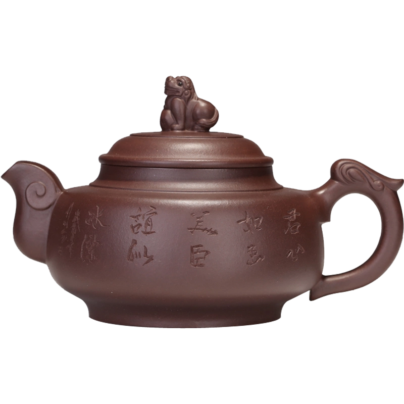 中国古美術・原鉱底槽清泥龍騰盛世紋急須・紫砂壺・底款:朱可心紋・朱泥・急須・茶壺 中国古美術・原鉱底槽清泥養神紋・紫砂壺・底款:顧景舟・朱泥