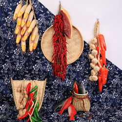 Simulated Vegetables and Fruits, Farmer's Harvest, Chili Peppers, Farmhouse Decorations, Kindergarten Rural Decorations, Restaurant Hanging Decorations, Autumn Harvest